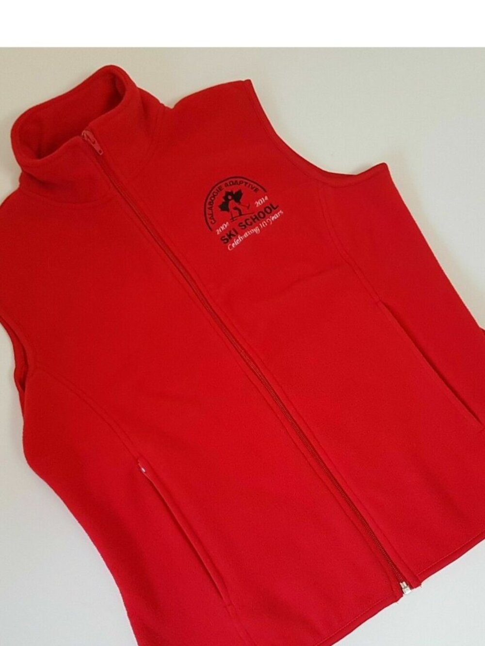 Calabogie Adaptive Ski School Skiing Fleece Vest 2014 Women's Size Medium